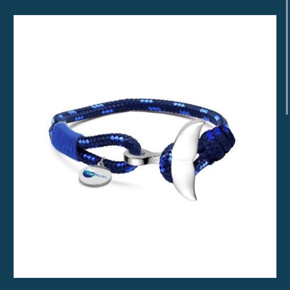 Clear Blue Sea Whale Bracelet